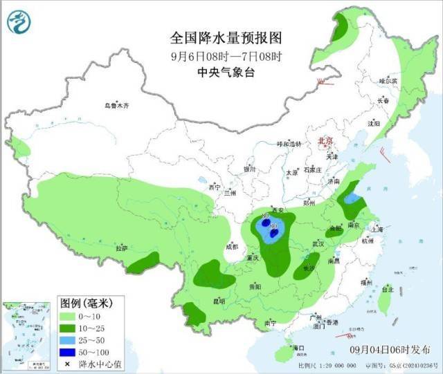 陕西四川等地降水较多 冷空气影响新疆内蒙古等地