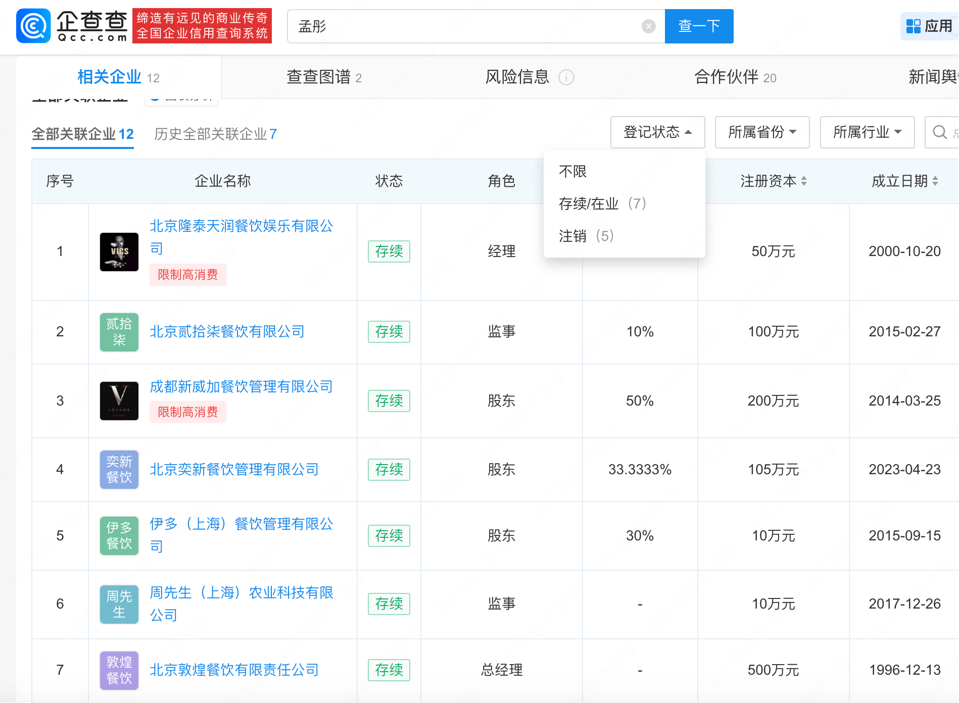 那英老公关联公司已被列为严重违法 名下多家公司被限高