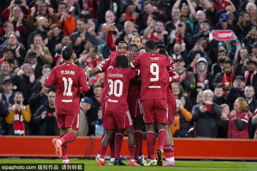 欧冠-萨拉赫传射西蒙尼染红 范迪克绝杀利物浦3-2马竞